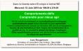Ivan Rougemont formateur et consultant chez Enikos - Neuchâtel diplômé du Service Universitaire en Autisme (SUSA) de Mons, Belgique  Comportements-défis Comprendre pour mieux agir  Qu’ils soient socialement ou contextuellement inadéquats,  problématiques quant à leur intensité ou leur agressivité,  certains comportements posent un véritable défi aux accompagnants.  Source de discrimination et frein majeur de l’amélioration de la  qualité de vie, ils peuvent la plupart du temps s’expliquer.  Cette sensibilisation propose une clé de lecture permettant  de mieux les appréhender.   Dans la Grande salle d’Evologia à Cernier/NE Mercredi 12 Juin 2019 de 19h30 à 21h30